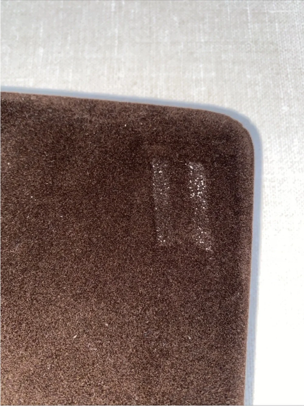 Mallorca Spain Original Velvet Brown jewelry Box ONLY Vintage